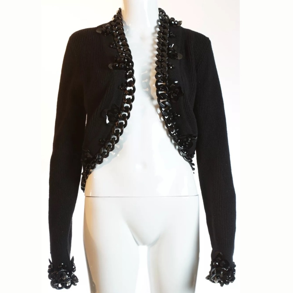 Oscar De La Renta Sweater Medium 100 Cashmere